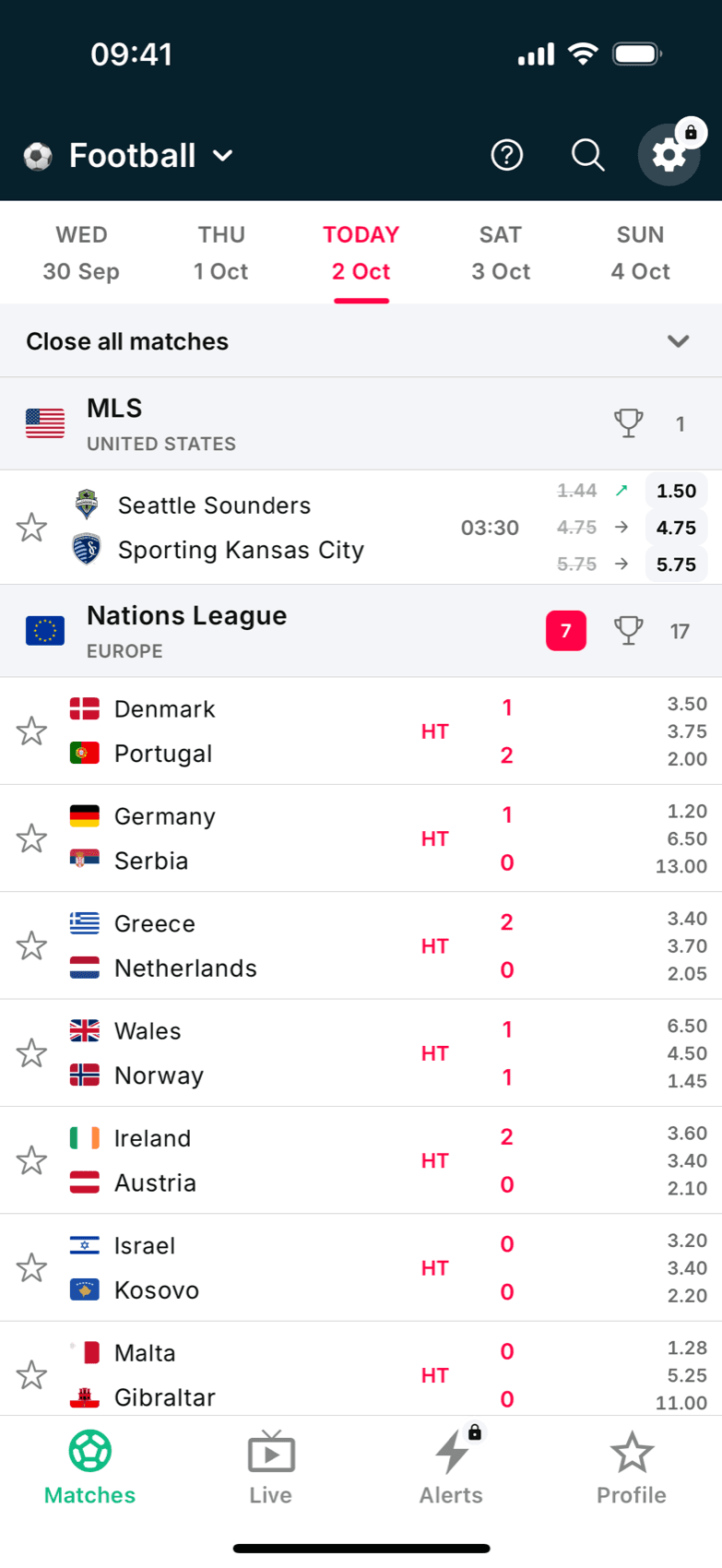 BetClutch, Live football with odds