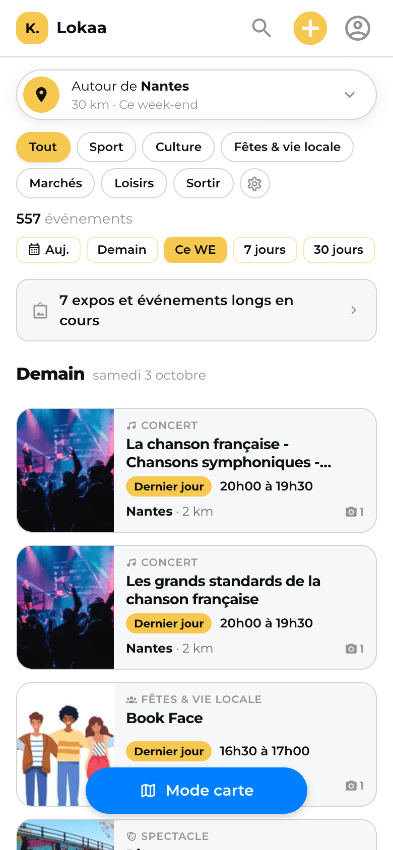 Lokaa, This weekend around Nantes